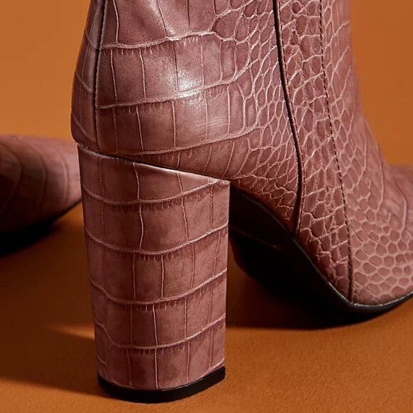 Anthropologie Bruno Premi Crocodile Ankle Boots IT40/US9 - Picture 3 of 9